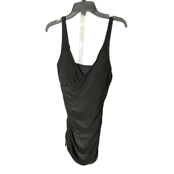 Beyond Control Other - Beyond Control Women's Size 8 One Piece Sculpting Ruched Swimsuit Black NWT